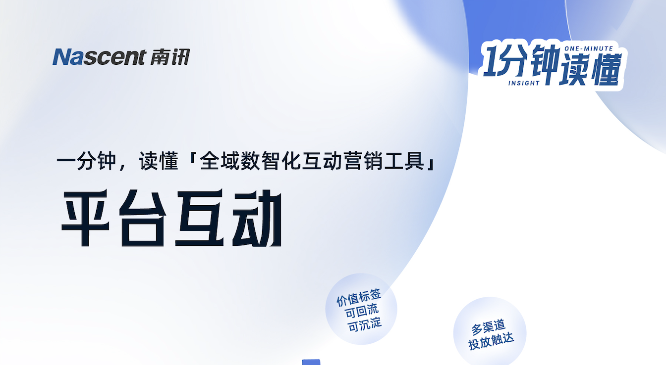 一分钟读懂「平台互动」——数智化互动营销